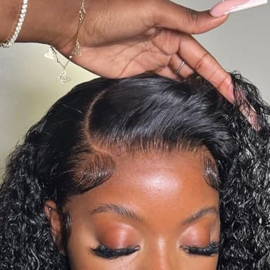 BEEOS Deep Wave 13x6 SKINLIKE Real HD Lace Frontal, 0.10mm Ultra-thin Invisible HD Lace Unique Pre-plucked Natural Hairline Remy Human Hair 20 Inch - Image 3