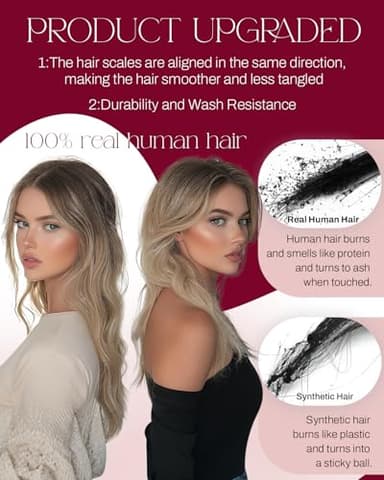 Moresoo Weft Hair Extensions Human Hair Blonde Double Weft Sew in Human Hair Extensions Golden Platinum Blonde Hair Wefts Human Hair Sew in Extensions Blonde Remy Hair 100G 22Inch - Image 4