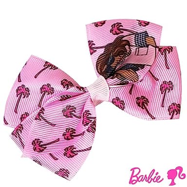 Luv Her Barbie Kids Bows - Hair Accessories Gift Set - Princess Hair Bows - 7 Pcs 4 Inch Bundle - Hair Bows for Girls - Barbie Hair clip - Alligator Clip - Ages 3 + - Image 4