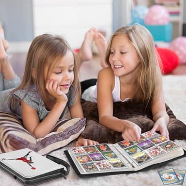 Basketball Card Binder,9 Pocket with 60 Sleeves up to 1080 Cards,Portable Waterproof Storage Book with Removable Clear Sleeves,Compatible with Basketball Cards 2024-2025 - Image 6