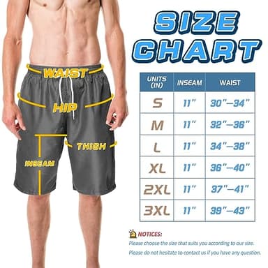 Srnede Mens Swim Trunks Swimming Trunks Swim Shorts Quick Dry 11 Inch with Mesh Lining Funny Swimwear Bathing Suits - Image 4
