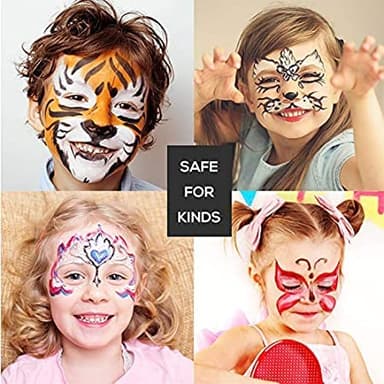 Maydear Face Paint Kit for Kids - 14 Large Water Based Paints, professional Face Paint Palette, Face Paints Safe for Sensitive Skin - Image 4