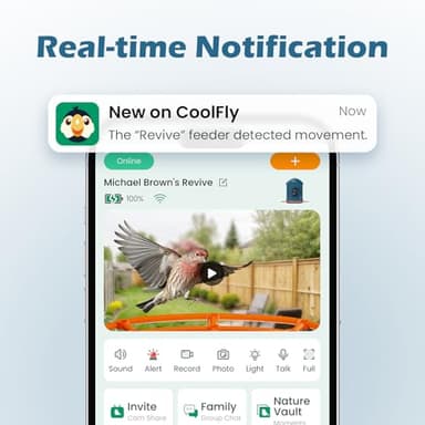 Smart Bird Feeder with Camera, 2K HD Birdwatching Camera with AI Identify Bird Species & Solar Panel, Auto Video Capture & Instant Notifications, Ideal Gifts for Lover, Deep Blue - Image 7