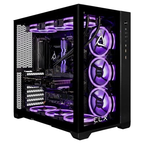 CLX Set Gaming PC - Intel Core i9 14900KF 3.2GHz, GeForce RTX 5070, 2TB NVMe M.2 SSD, 6TB HDD, 64GB DDR5 RGB Memory, 360mm AIO, WiFi, Windows 11 Home, Black - Image 1