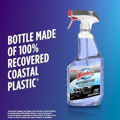 Windex Automotive Car Window and Glass Cleaner, Streak-Free Shine for Car Glass Exteriors, Tinted Windows, and Interior Electronics, 23 fl oz - Image 3