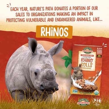 EnviroKidz Organic Rhino Rolls Cereal, 9.5 oz (Pack of 12), Cinnamon Bun, Gluten Free, Non-GMO, by Nature's Path - Image 5