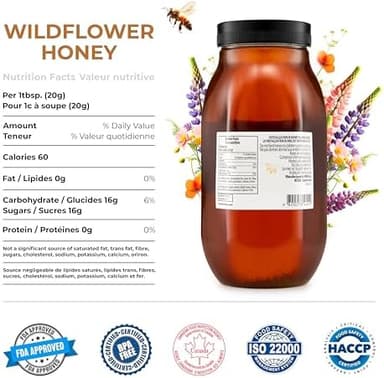 HONIGMA® Marma Wildflower Honey | Authentic Raw Honey from Ukraine | 100% Pure & Unpasteurized | 1000g/35.2oz | May Arrive Crystallized or Partially Crystallized | Pack of 2 - Image 3