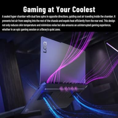 Lenovo LOQ i7 Premium Gaming Laptop, 15.6" FHD 144Hz, i7-13650HX (Beats i9-12900H), GeForce RTX 4060 (Boost Clock 2370MHz), 64GB DDR5 RAM, 4TB SSD, Backlit KB, RJ-45, Wi-Fi 6, Windows 11 Pro, Grey - Image 4