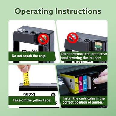 AXESET Compatible 952XL Ink Cartridge Replacement for HP Officejet Pro 7740 8710 8720 8210, Black, Cyan, Magenta, Yellow, 4-Pack - Image 5