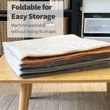 PJYuCien Dog Playpen Bottom Pad Fits for 36 Inch 4 Panels Exercise Pet Pen, Using as a Fence Stabilization and Puppy Pen Mat, Hoop and Loop Design, Grey (Playpen Not Included) - Image 9