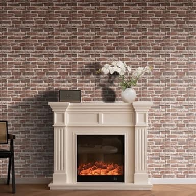 40PCS 3D Wall Panels Peel and Stick Faux Brick Wall Panels Self-Adhesive 3D Brick Wallpaper Foam Stone Wall Panel for Bedroom, Kitchen, Home Decor - Image 3