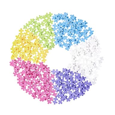 PLUS PLUS - Open Play Set - 300 Piece - Pastel Color Mix, Construction Building Stem Toy, Interlocking Mini Puzzle Blocks for Kids - Image 9