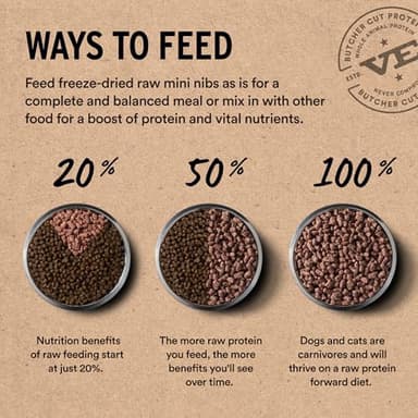 Vital Essentials Freeze-Dried Raw Chicken Meal or Mixer Cat Food Crunchy Nibs, 12 oz - Image 8