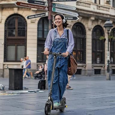 Electric Scooter ZD01,500W Peak Motor & 19MPH Electric Scooter Adults, 12-15 Mi Range Electric Kick Scooters, 8.5" Solid Tires, E-Lock& E-Horn, Lightweight Foldable Escooter for Commuter - Image 8