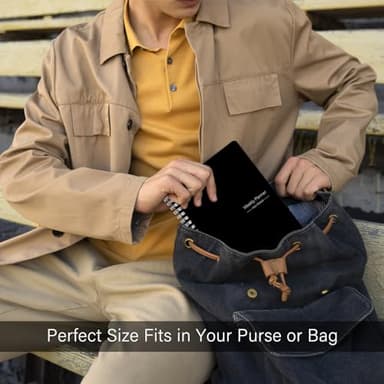 TREES Undated Weekly Planner, Weekly To Do List Notebook with Goal & Habit Tracker Organizer, A5 5.8"" x 8.0"" Weekly Planner Notebook with Spiral Binding for Men or Women, Black - Image 7