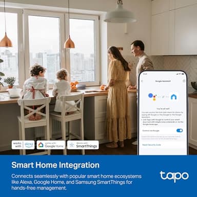 TP-Link Tapo Smart Door Lock, Deadbolt | Keyless Entry, Fingerprint Recognition, Touchscreen Keypad & in-App Monitoring with Scheduled Access | 1-Year Rechargeable Battery | BHMA Grade 2 | Tapo DL110 - Image 5
