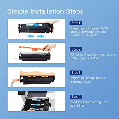 GPC Image Remanufactured 305X Toner Cartridge Replacement for HP 305X 305A CE410X Works for Laserjet Pro 400 300 M451dw M451dn M451nw MFP M475dw M475dn M375nw Printer(Black, Cyan, Magenta, Yellow) - Image 6