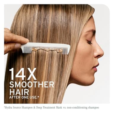 Biolage Hydra Source Deep Treatment Mask - Nourishes & Smooths, For Dry Hair, Infused with Micro-Filtered Aloe Vera & Fermented Hyaluronic Acid, Vegan & Paraben-Free, Packaging May Vary - Image 3