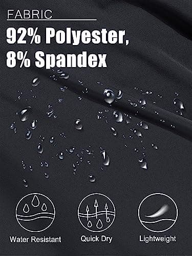 MAGCOMSEN Hiking Shorts Women with 3 Pockets 8 Inch Inseam Lightweight Quick Drying Golf Shorts Black XL - Image 6