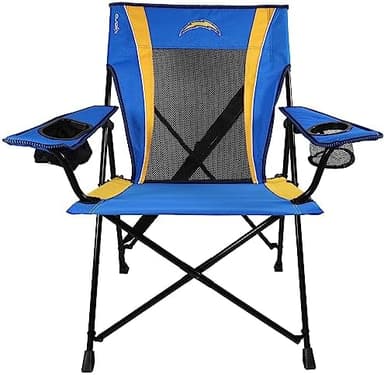 Kijaro Sports Fan Folding Chair, 26" L x 35.5" W x 37" H, Los Angeles Chargers - Image 3