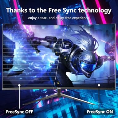 DJiEX 27 Inch Curved Gaming Monitor FHD 1080p 180Hz, 1800R Curvature, 1ms Response Time, AMD FreeSync,Support VESA, DP, HDMI Port IPS Screen for Gaming Home Office ﻿ - Image 3