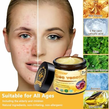 APKAPK Bee venom comprehensive Cream, Bee Venom Skin Treatment Cream,Deeply nourishes the skin and reduces skin blemishes (2PCS) - Image 5