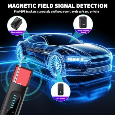 Nilone Hidden Camera Detector for Travel, 2025 Upgraded Spy Camera Detector, Hidden Device Finder, Wireless Signal Scanner for Office, 5 Levels Sensitivity 4 Modes, 25H Working Time - Image 6