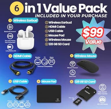 HP Chromebook 14" HD Flagship Laptop for Student Business, Quad-Core Celeron N4120 Processor, 4GB RAM, 192GB Storage (64GB eMMC + 128GB Card), Webcam, WiFi, Long Battery, Chrome OS+HubxcelAccessory - Image 2