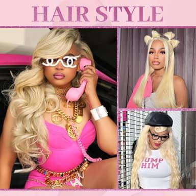 Shciyair 30 Inch 613 13x6 Lace Front Wig Human Hair 200 Density Blonde Wig Human Hair 613 HD Lace Frontal Wig 13x6 Body Wave Lace Front Wigs Human Hair Pre Plucked with Baby Hair - Image 4