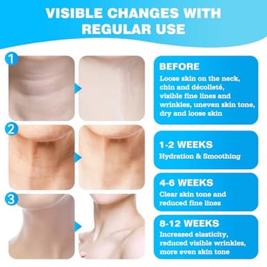 Owerici Neck Firming Cream, Tighten and Lift Neck Cream Tightening Lifting Sagging Skin, Tighten & Lift Neck Cream for Wrinkles Sagging Skin for an Even Skin Tone and Neck Lift - Image 5