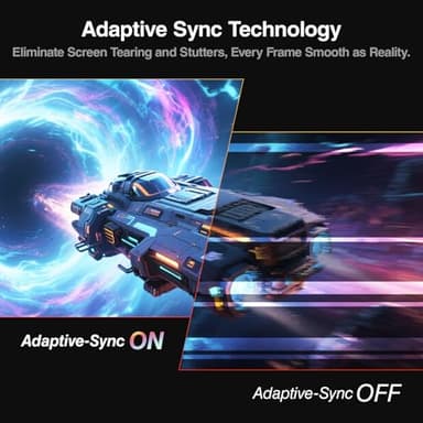 KOORUI 24 inch Curved Gaming Monitor 180Hz FHD 1080P Computer Monitor, 1ms 1500R Display, Adaptive Sync, FreeSync Premium, HDMI 2.0X2 & DP 1.2, VESA, Tilt, 24E6CA - Image 4