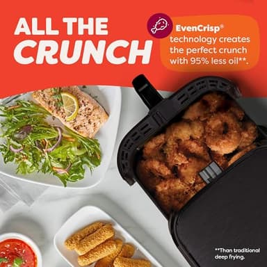 Instant Pot Vortex 6QT XL Air Fryer, 4-in-1 Functions that Crisps, Roasts, Reheats, Bakes for Quick Easy Meals, 100+ In-App Recipes, is Dishwasher-Safe, from the Makers of Instant Pot, Black - Image 7
