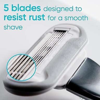 Gillette Venus Extra Smooth Charcoal Women's Razor Blade Refills, 6 Count - Image 3