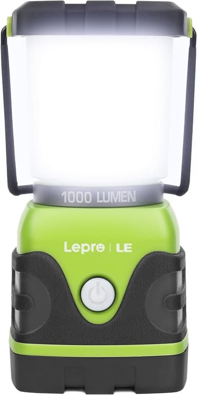 LE 1000LM Battery Powered LED Camping Lantern, Waterproof Tent Light with 4 Light Modes, Camping Essentials, Portable Lantern Flashlight for Camping, Emergency Light, Power Outages, Not Rechargeable - Image 2