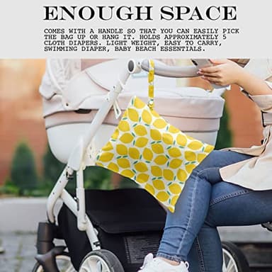 zcyxuuw 2 Pcs Wet Bag, Wet Dry Bag, Wet Bag for Swimsuit, Travel, Beach, Pool, Diapers, Dirty Yoga Gym Clothes, Toiletries, Makeup Bag, Rainbow Heart Decor for Women s Birthday Tie Dye Pattern. - Image 5