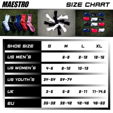 Maestro Soccer Grip Socks for Men and Women with Non-Slip Pads - Anti-Slip Socks Ideal for Football, Basketball, Sports (as1, alpha, m, regular, regular, Black) - Image 6