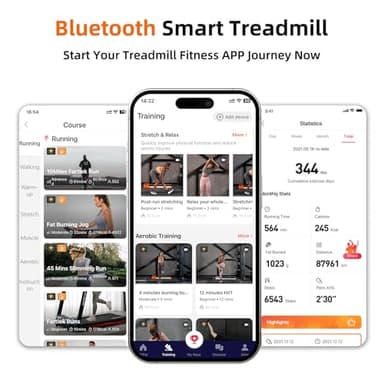 SupeRun Walking Pad, Under Desk Treadmill, 3 in 1 Portable Treadmill with Remote Control LED Display, 2.2 HP Quiet Walking Jogging Machine for Office Home Use, 300 Lbs Capacity - Image 6