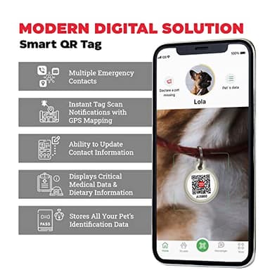 WAUDOG Re-Cotton Dog Harness Eco-Friendly Dog Harness for Small, Medium & Large Dogs - Reflective Dog Harness w/QR ID Tag - Puppy Harness for Male & Female Dogs - Image 3