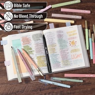 Mr. Pen- Bible Journaling Kit, Bible Study Supplies, No Bleed Bible Highlighters and Pens No Bleed - Image 4