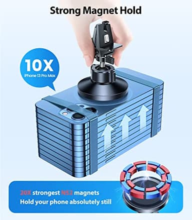 VICSEED for MagSafe Car Mount [Upgraded Strongest Magnet Power] Magnetic Phone Holder for Car Vent 360 Adjustable Magnetic Car Phone Holder Mount for iPhone 17 Pro Max 16 15 14 13 12 Plus Mini - Image 3