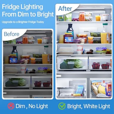 W11048980 Refrigerator LED Light Assembly Replace W11470191 W11455230 W11032355 W11032353 Suitable for Whirlpool Refrigerator Model WRQA59CNKZ Kitchen-Aid KRQC506MPS00, 5 Years Manufacturer - Image 6