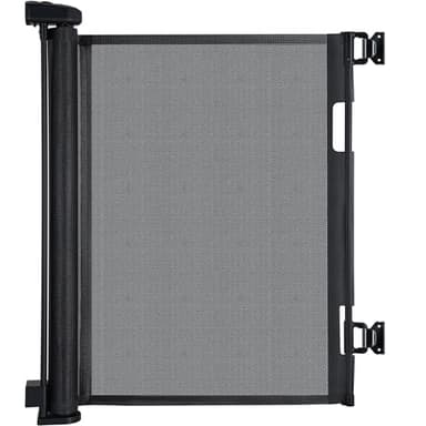 Colbabe 200″ Extra Wide Retractable Baby Gate – 41.5″ Tall Mesh Safety Gate for Oversized Openings, Living Rooms, Patios – Child & Pet Barrier for Indoor Outdoor Use, Black - Image 1