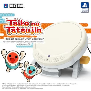 HORI Taiko No Tatsujin Drum Controller for PlayStation 5, PlayStation 4, and Windows 11/10 - Officially Licensed by Sony & Bandai Namco Entertainment - Image 9