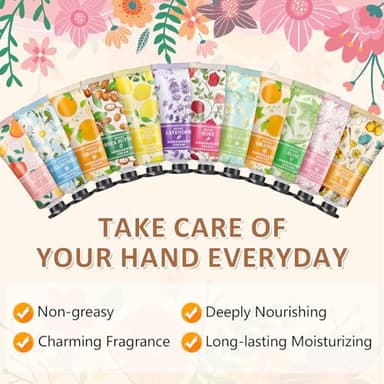 24 Pack Hand Cream Gifts Set For Women, Mini Hand Lotion Travel Size in Bulk for Dry Cracked Hands, Graduation Gifts, End of Year Teacher Appreciation Gifts, Thanksgiving Gifts, Party Favors - Image 3