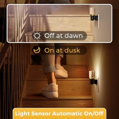 L LOHAS LED Night Light, Dimmable Night Lights Plug into Wall, Automatic Night Lights Plug in with Auto Light Sensor, Adjustable Brightness 3000K LED Night Light, for Bedroom Hallway Home Decor - Image 4