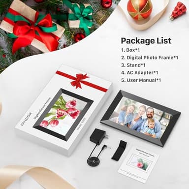 Uhale Digital Picture Frame WiFi 10.1 Inch with 32GB Storage, Electronic Photo Frames 1280 x 800 HD IPS Touch Screen, Auto Rotate, Slideshow, Instantly Share Photos and Videos from Anywhere - Image 9