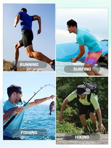 MAGCOMSEN Tshirts for Men Summer Crew Neck Ultra Lightweight Short Sleeve Rash Guards Shirts Quick Dry Shirts - Image 6