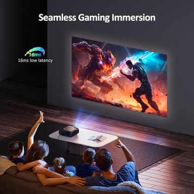 NexiGo PJ40 (Gen 3) Projector with WiFi and Bluetooth, D65 Calibrated, Native 1080P, 4K Supported, Projector for Outdoor Movies, 20W Speakers, Home Theater, Compatible w/TV Stick, iOS, Android - Image 4