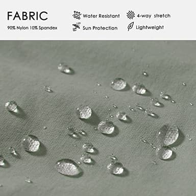 Willit Women's 10" Hiking Cargo Shorts Stretch Golf Active Long Shorts Quick Dry Outdoor Summer Shorts Sage Green L - Image 5