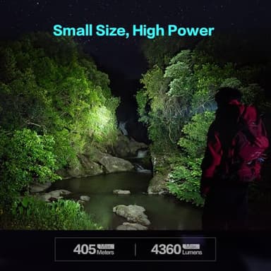 LOOP GEAR SK05 Pro Flat LED Flashlight with 8000mAh Power Bank, Sidelight Flashlight Combines Floodlight and Spotlight, 4360 High Lumens, Rechargeable, Magnetic Tail, IP68 Perfect for Camping, Outdoor - Image 2
